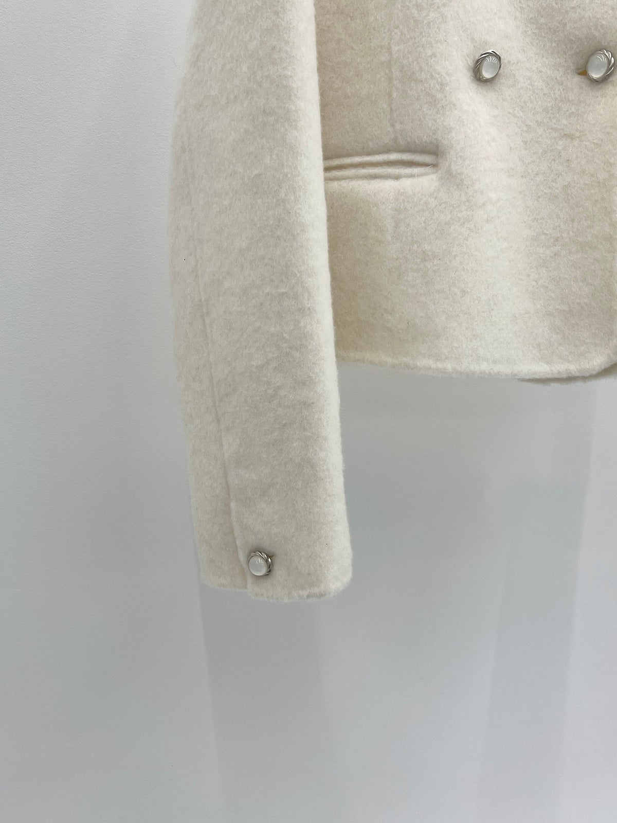 mael double short handmade jacket-2col