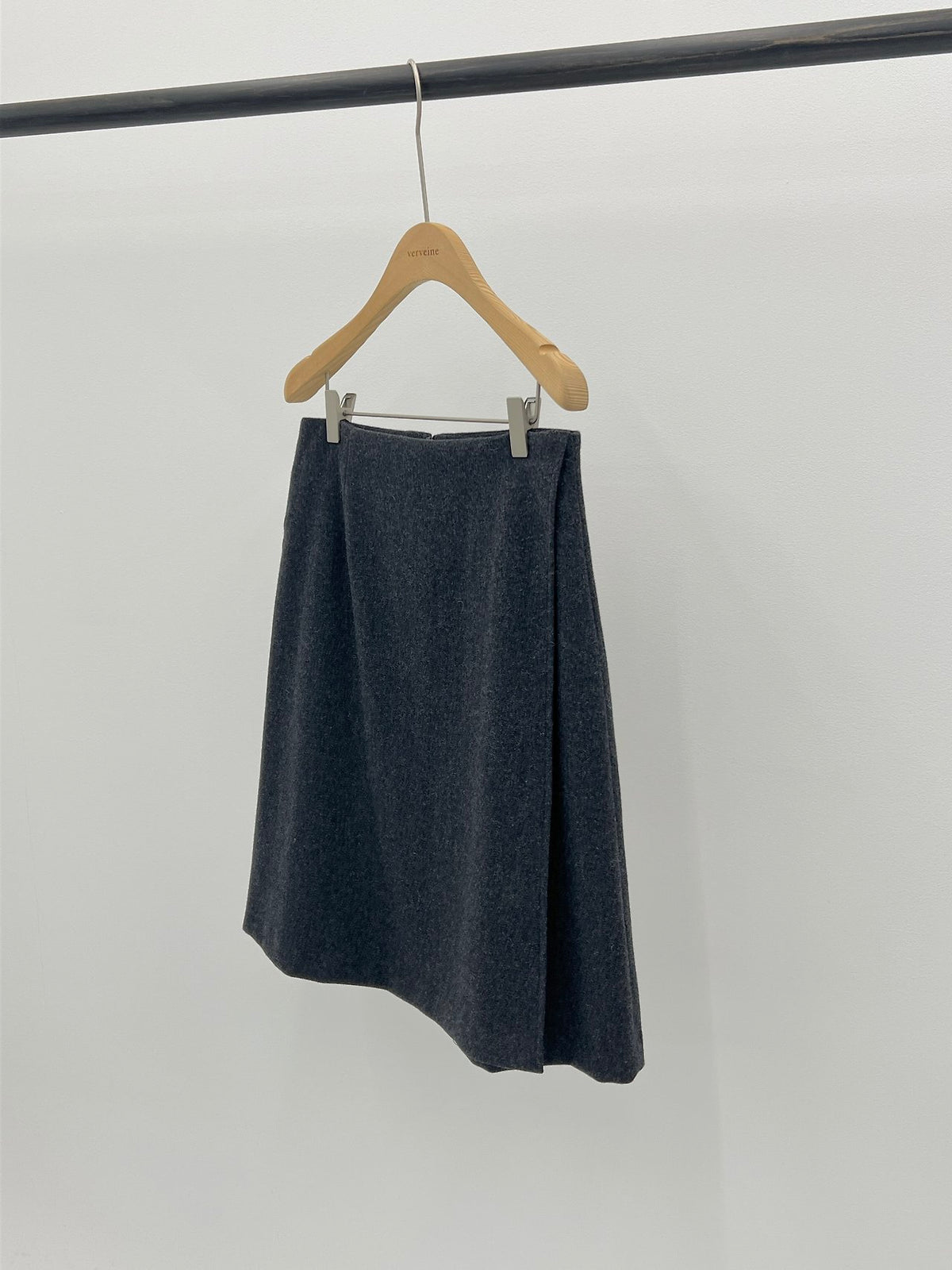 riena wool wrap skirt-2col