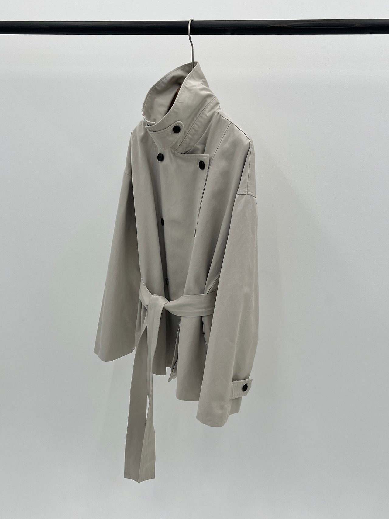 Maren washing half trench jacket-2col
