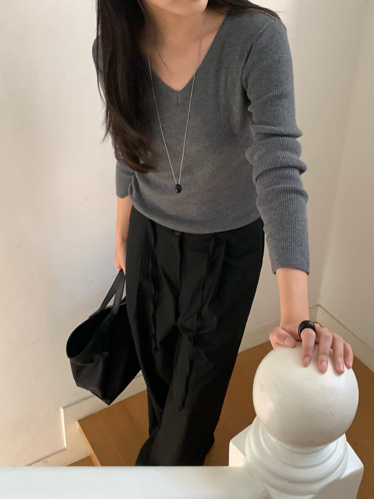 Ibon V-Neck knit-4col