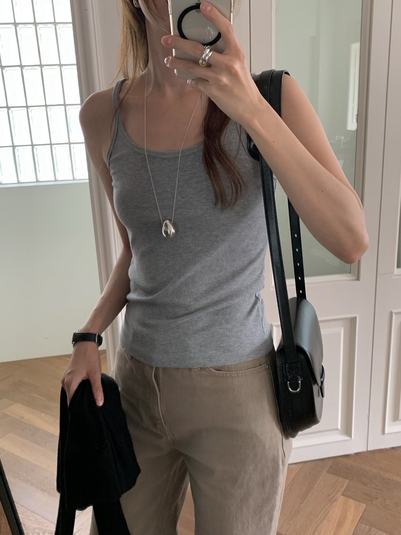 Lyocell rib sleeveless-3col