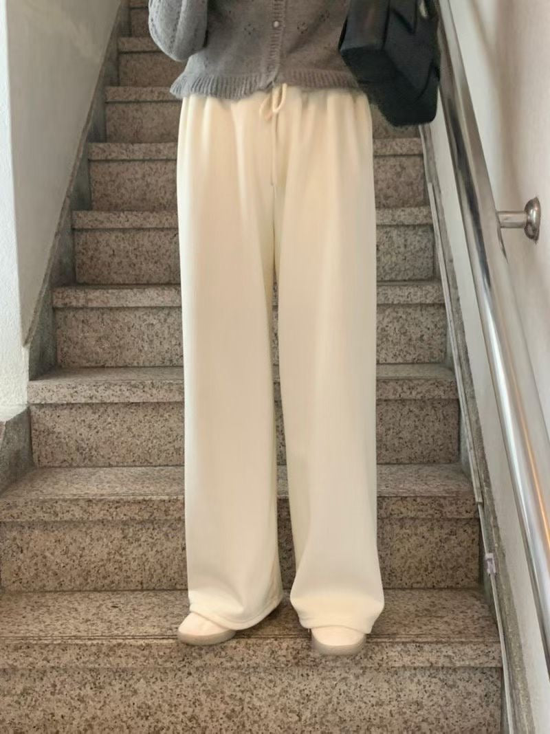 snow gimo wide pants-5col