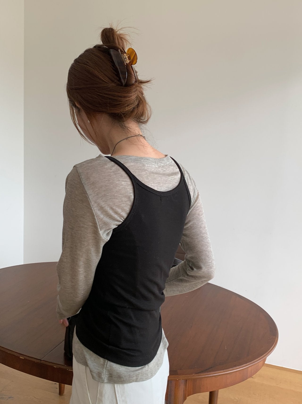 Lyocell rib sleeveless-3col