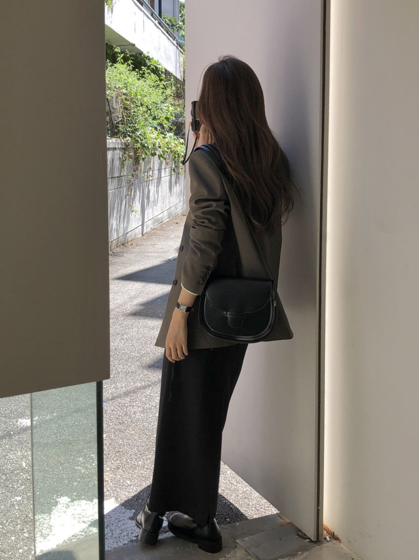 Sienna wool tailored double jacket