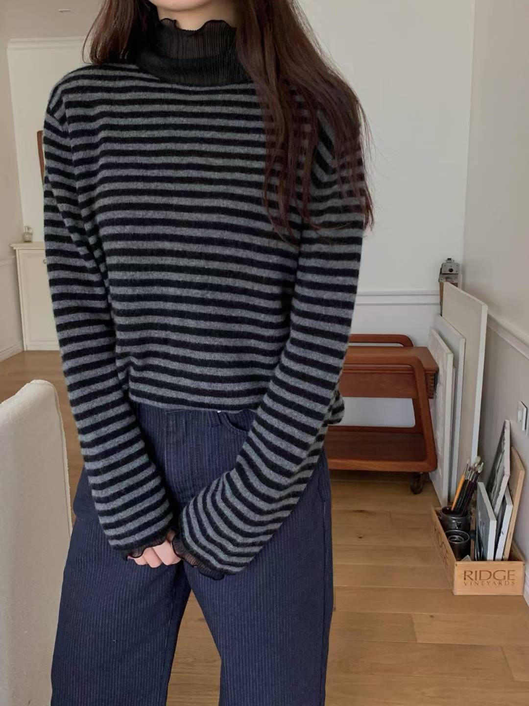 cash boat neck s.t knit-3col