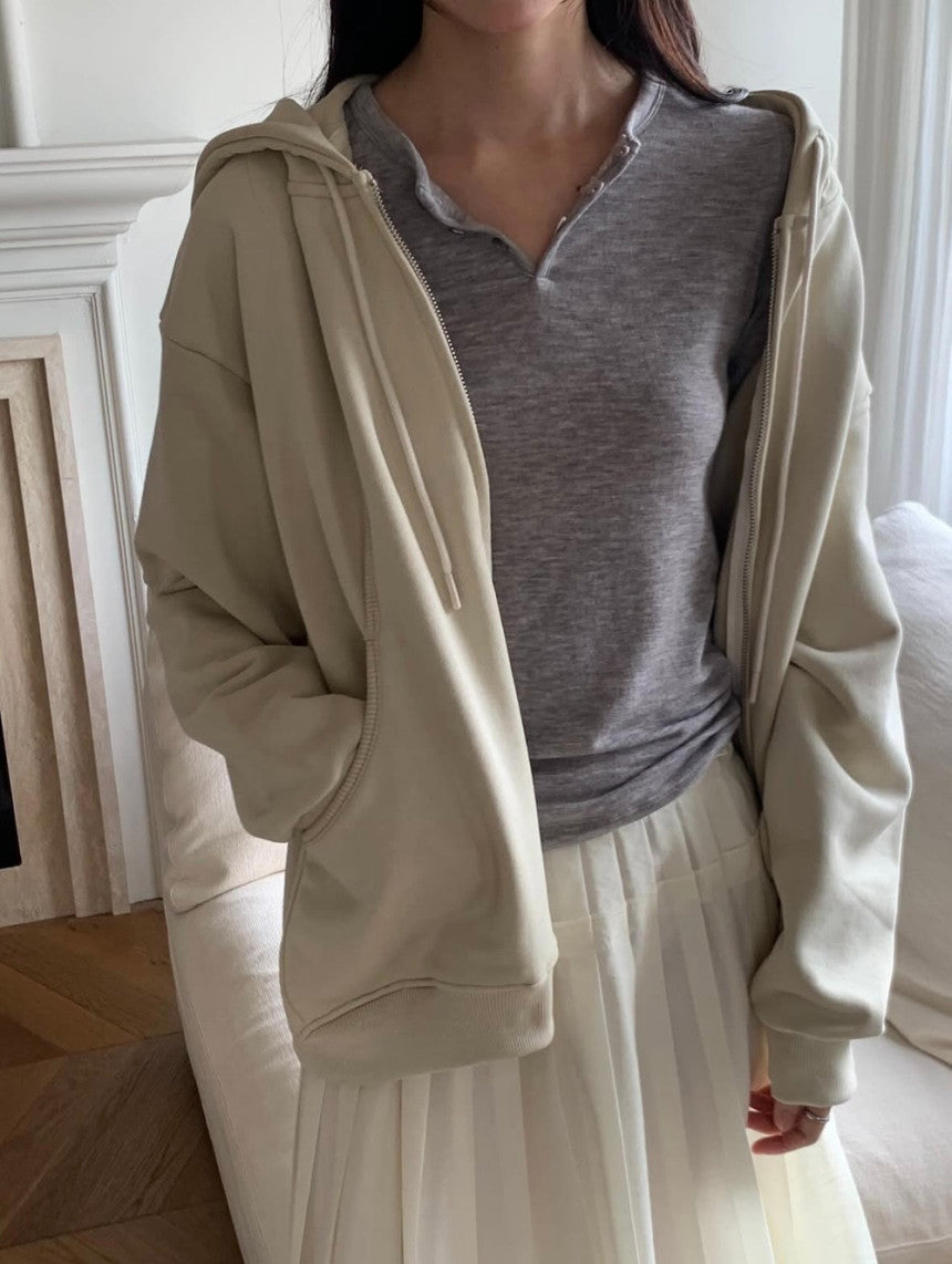 Loop henry neck T-6col