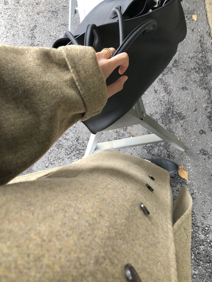 Serin shetland hadmade coat-2col