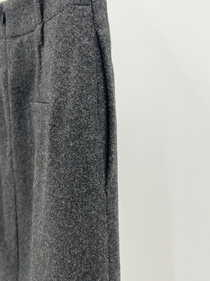 Luze wool midi skirt-2col