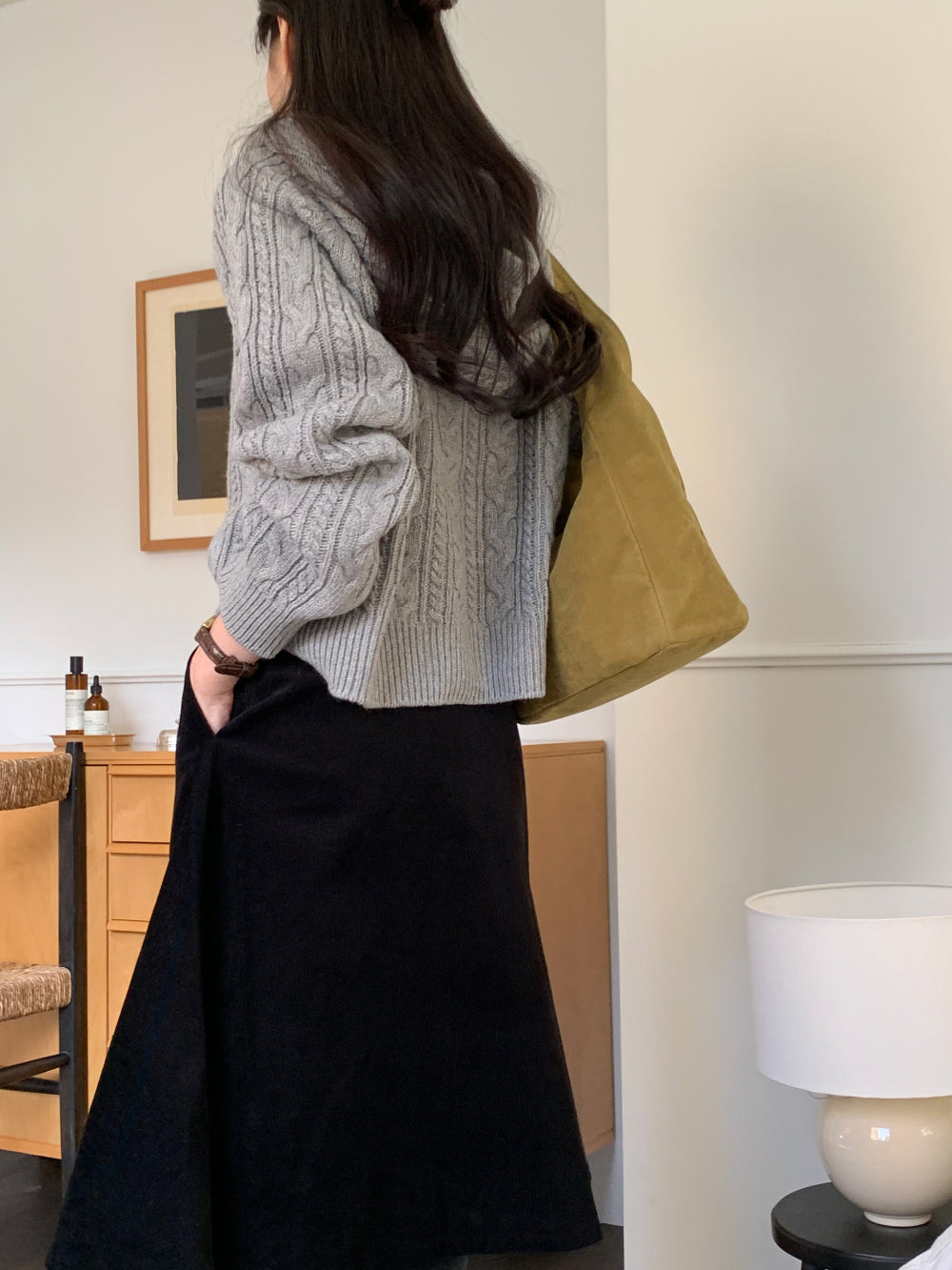 mona hood cardigan-3col