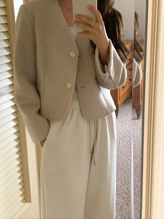 liter gloria wool jacket-2col