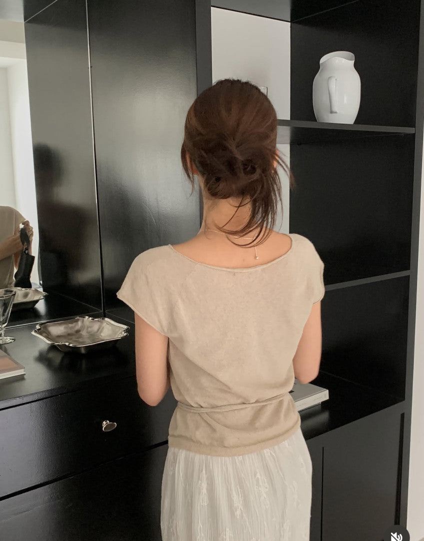 lin wholegarment knit-3col