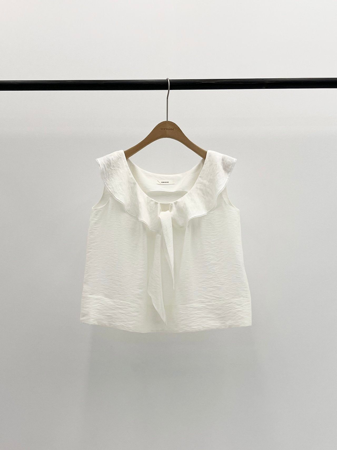 Lua ribbon frill blouse