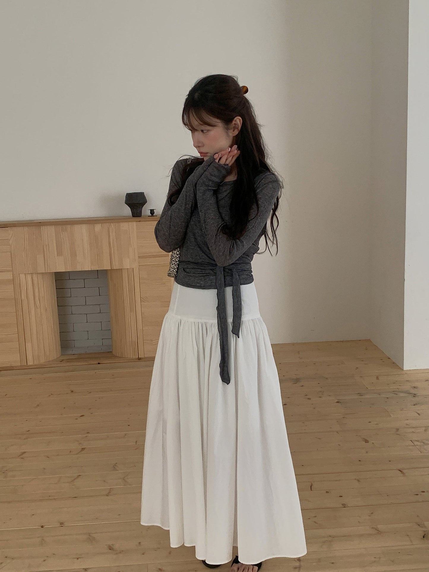 Sophie wrap vest&T set-3col