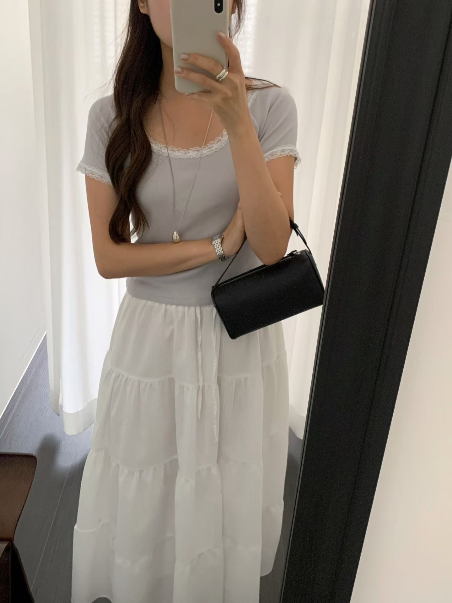 liter gelato lace T-2col