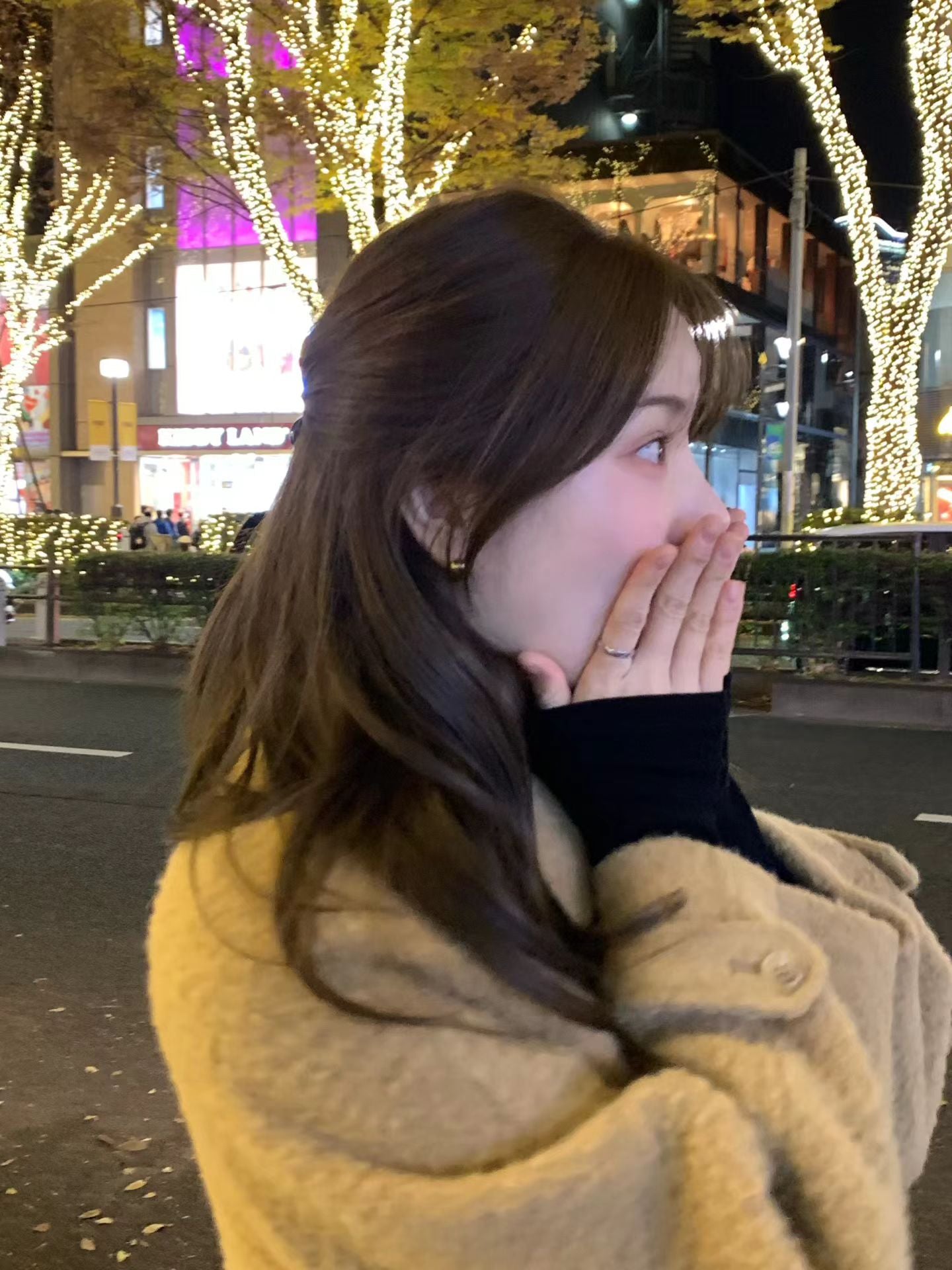 Ounce baby alpaca carol half coat-2col