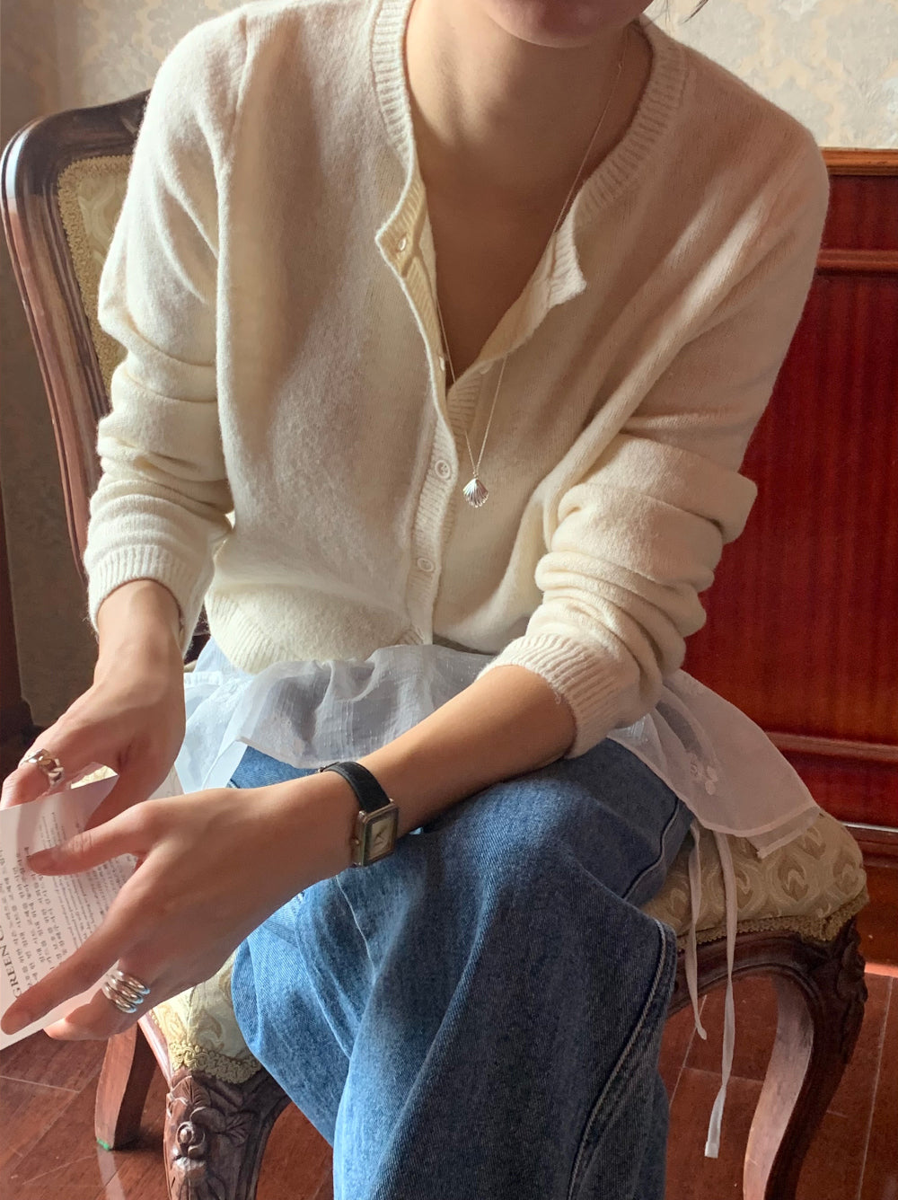 Youth cardigan-4col