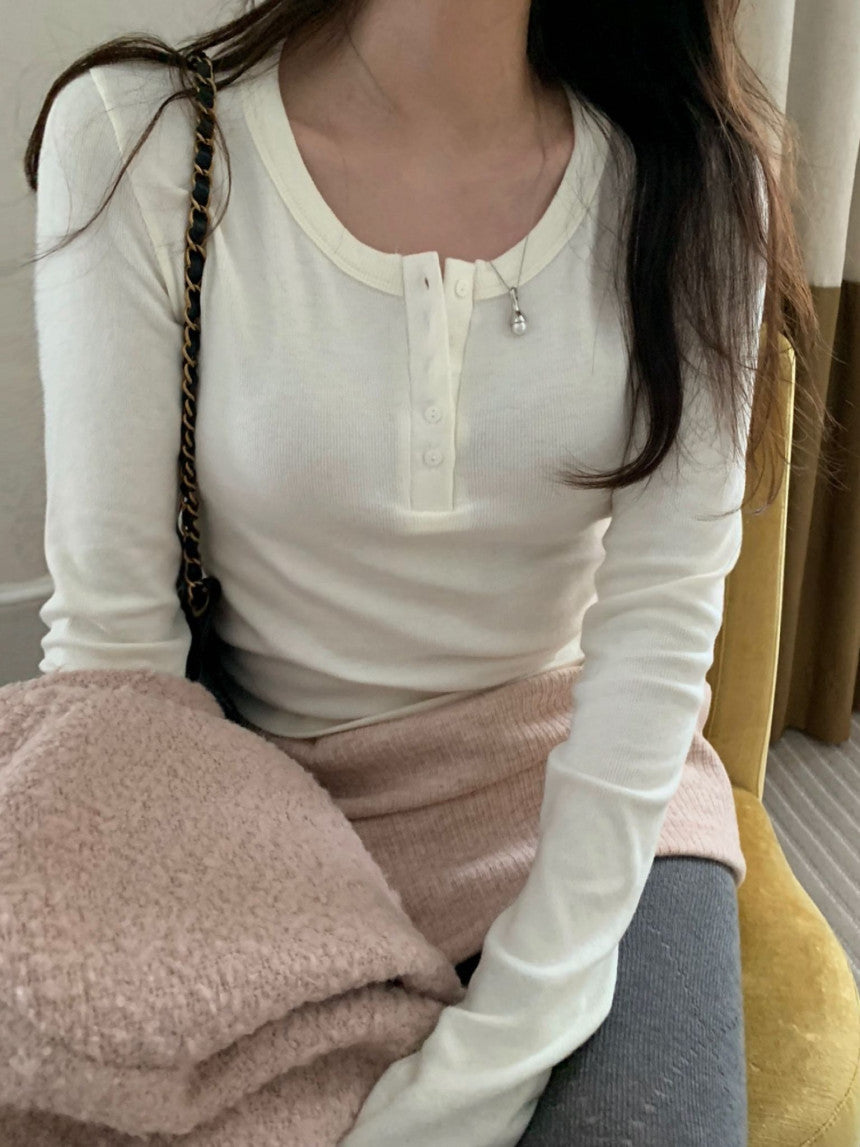 button winter T-4col