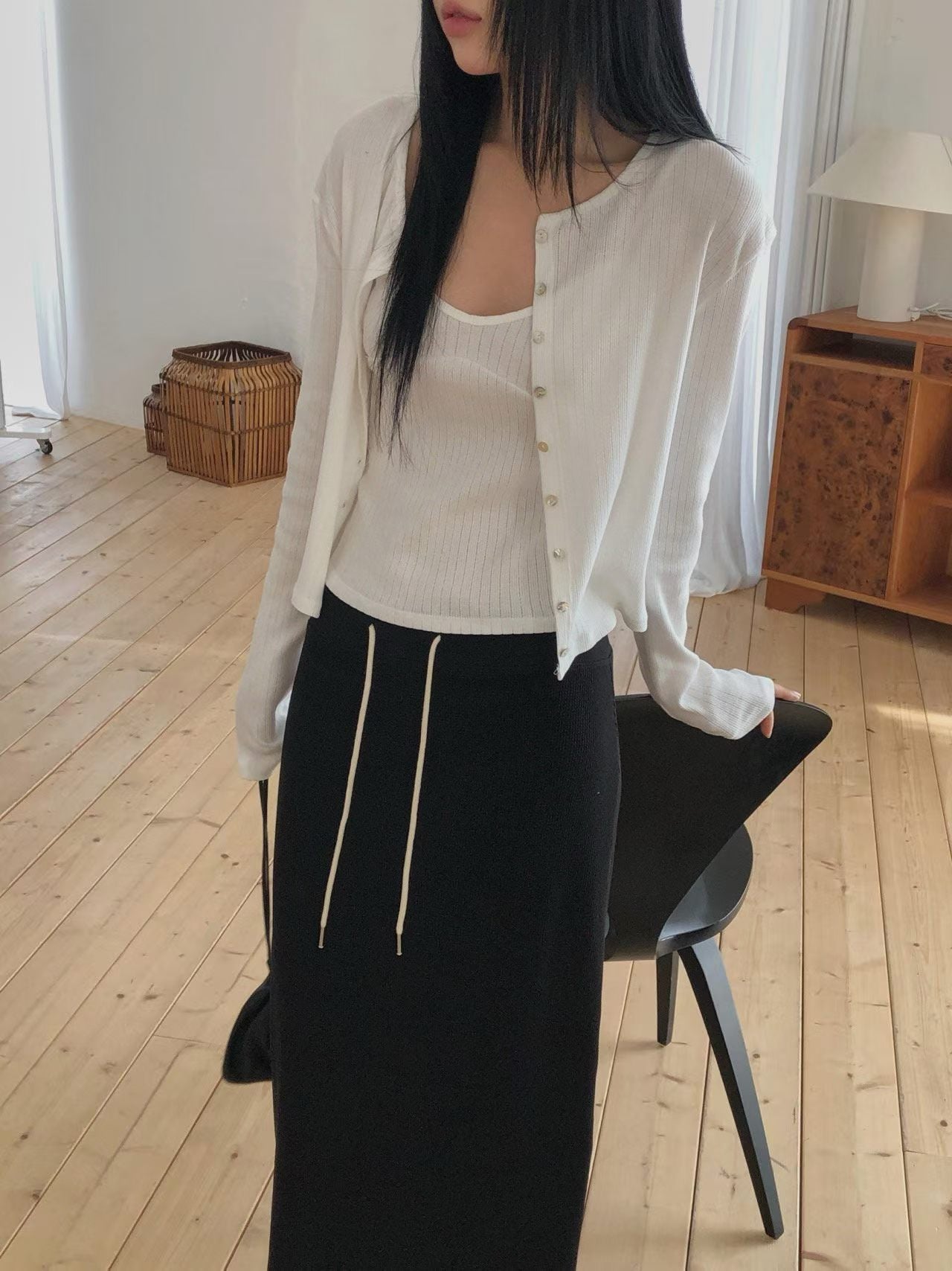 momo cardigan&sl set-3col