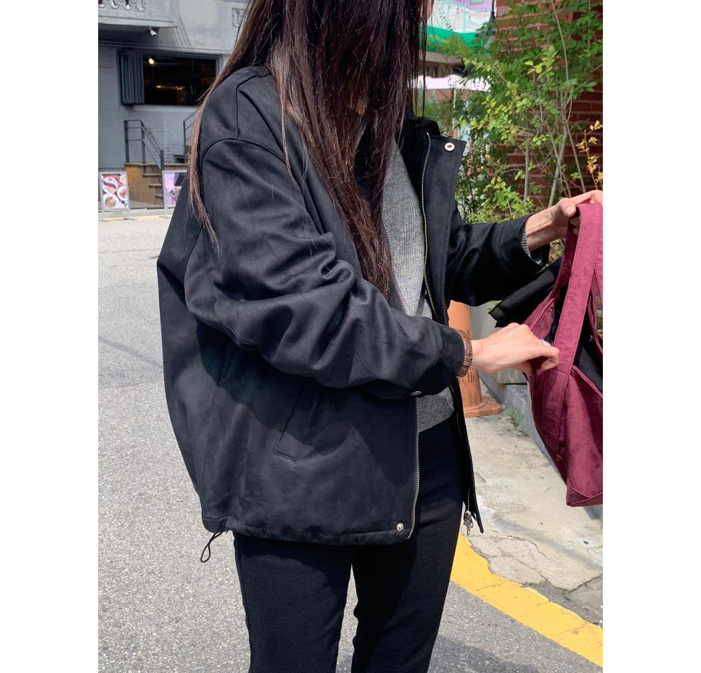 Mented Suede Jacket-2col