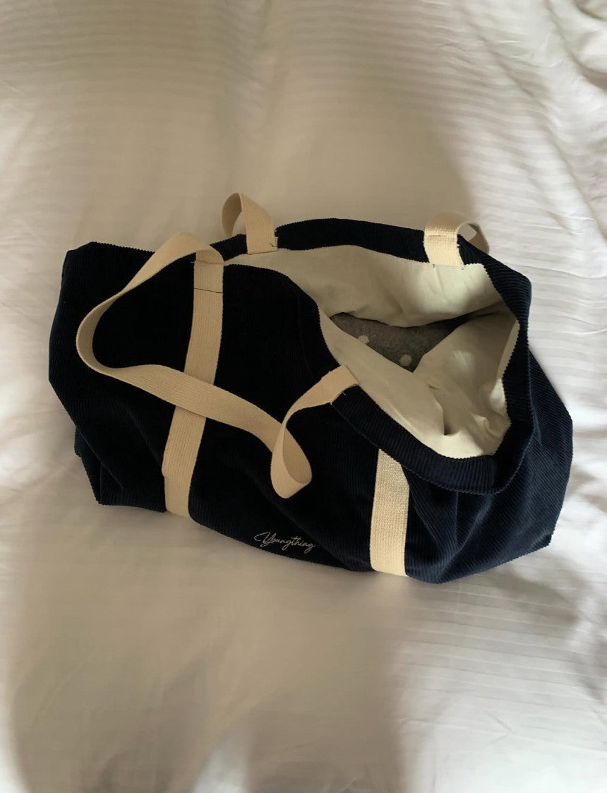 Corduroy big bag-3col