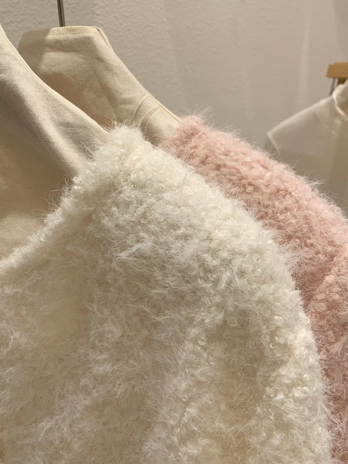 Teddy boucle cardigan-2col