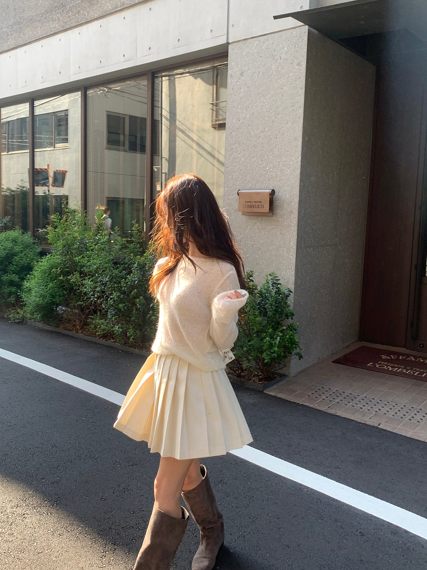 classic wool skirt-3col