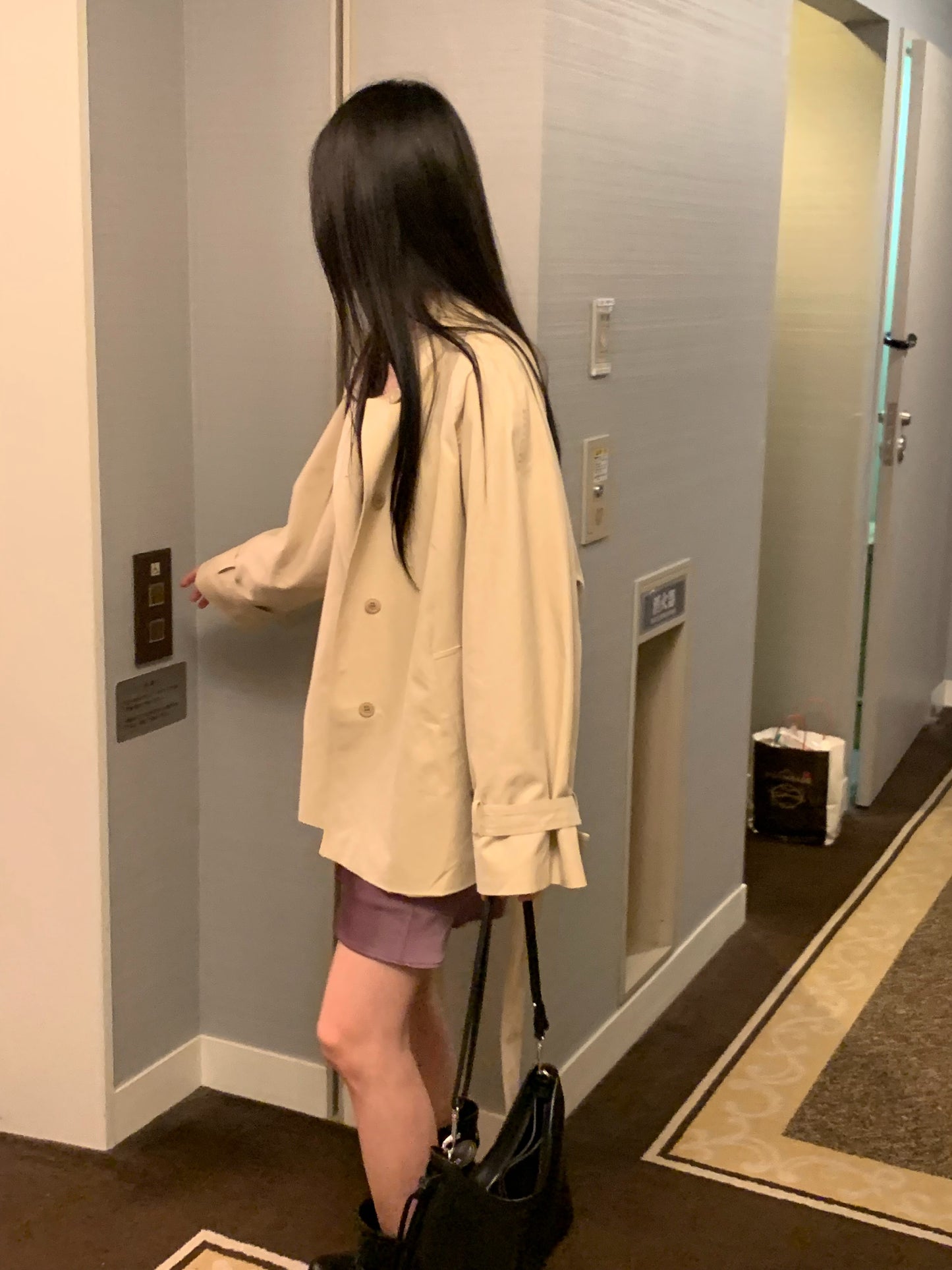 low-belted trench coat-2col