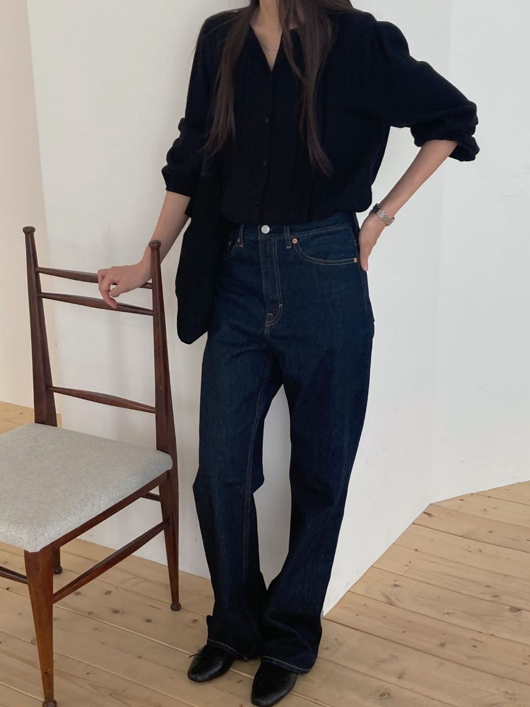 Earth gimo blouse-2col