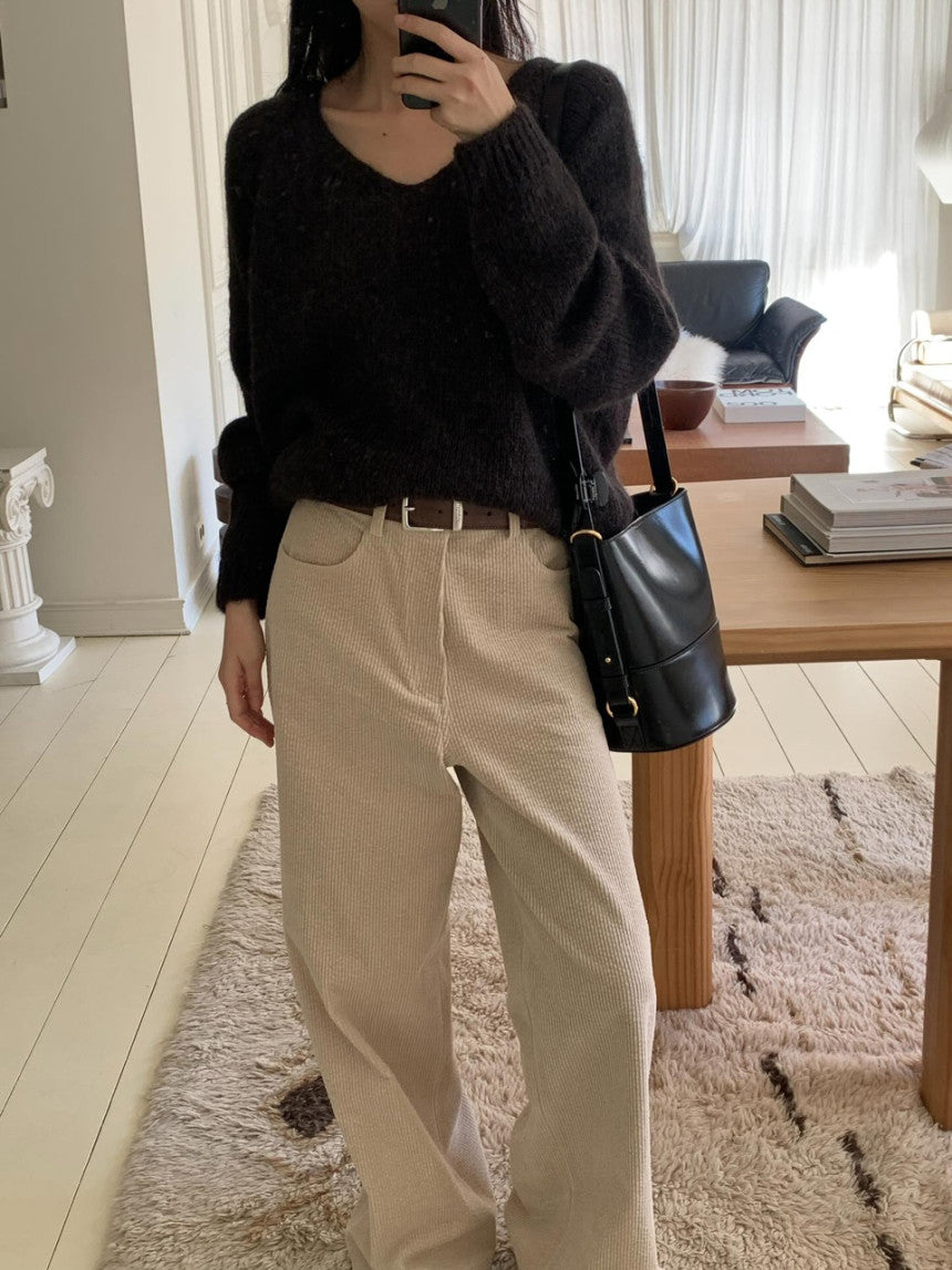 Isabel corduroy pants-2col