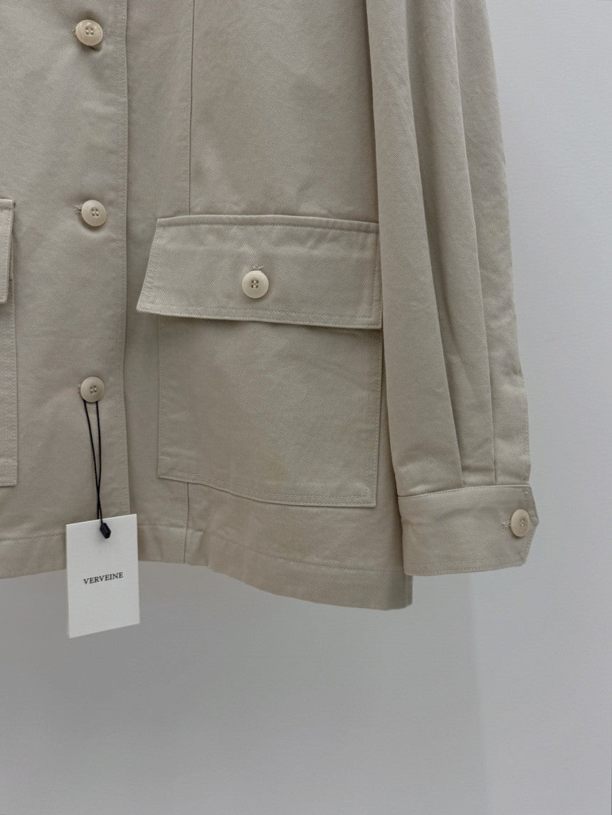Glebe cotton bomber jacket-2col