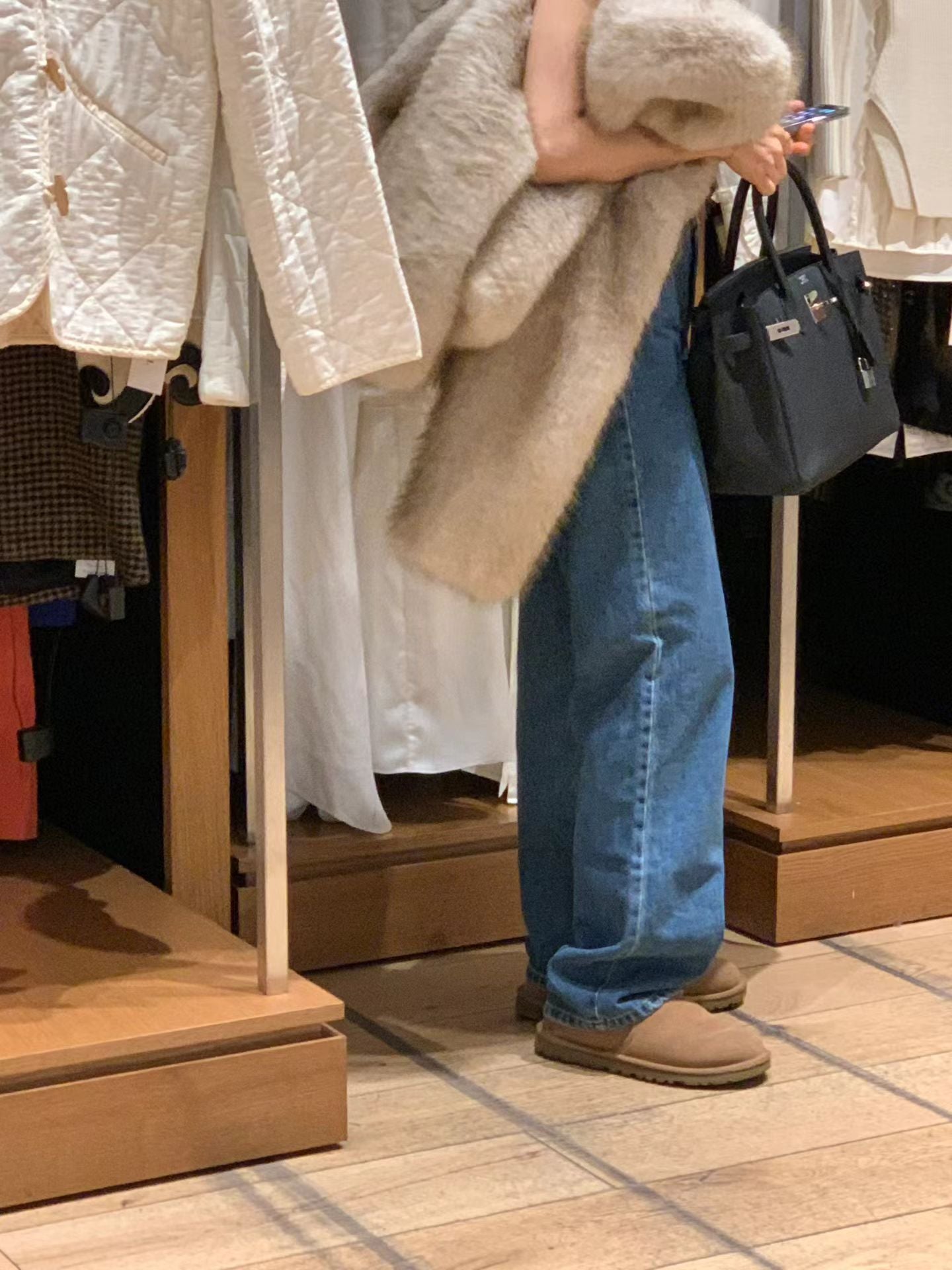 Ounce bow deep blue denim