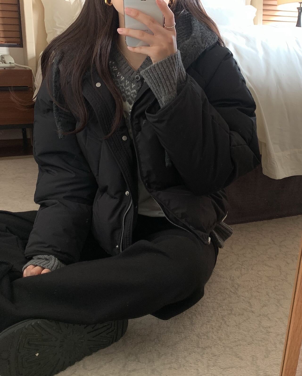 Carol goosedown short padding-2col