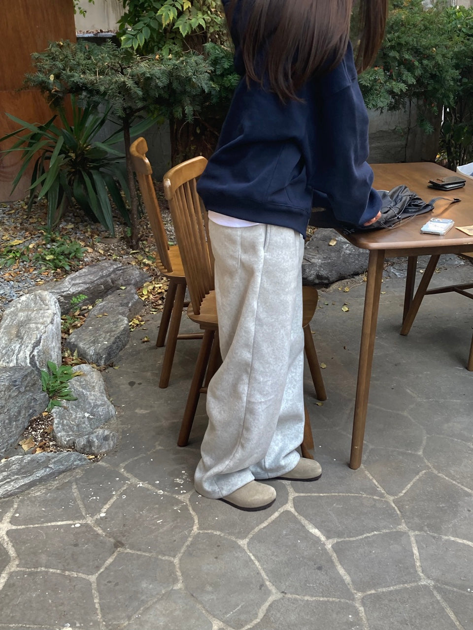 two-way fleece pants-2col