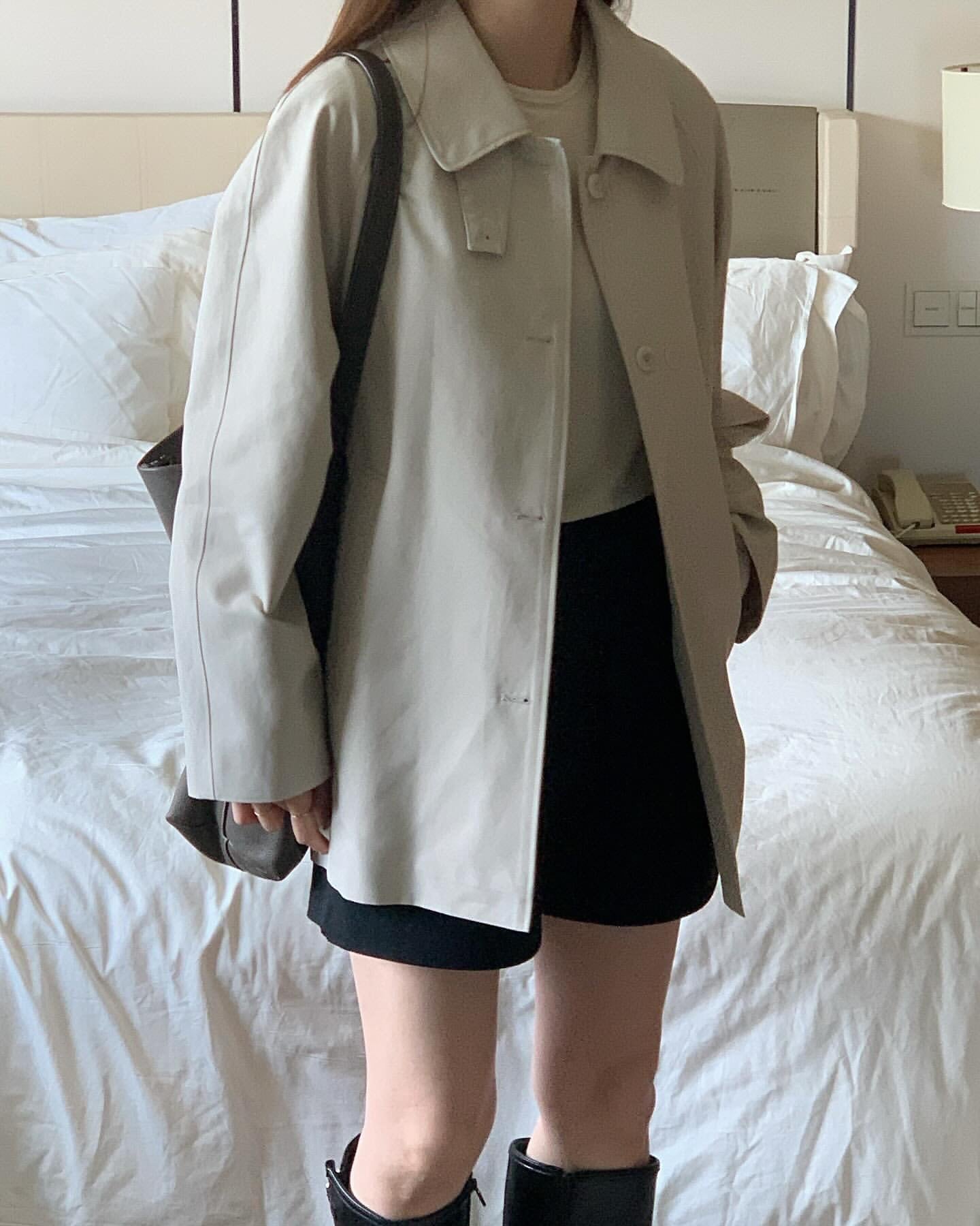 Bills half trench coat-2col