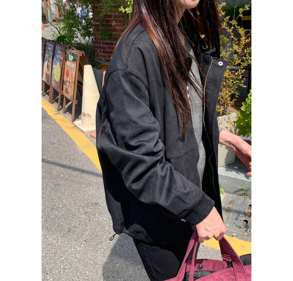 Mented Suede Jacket-2col