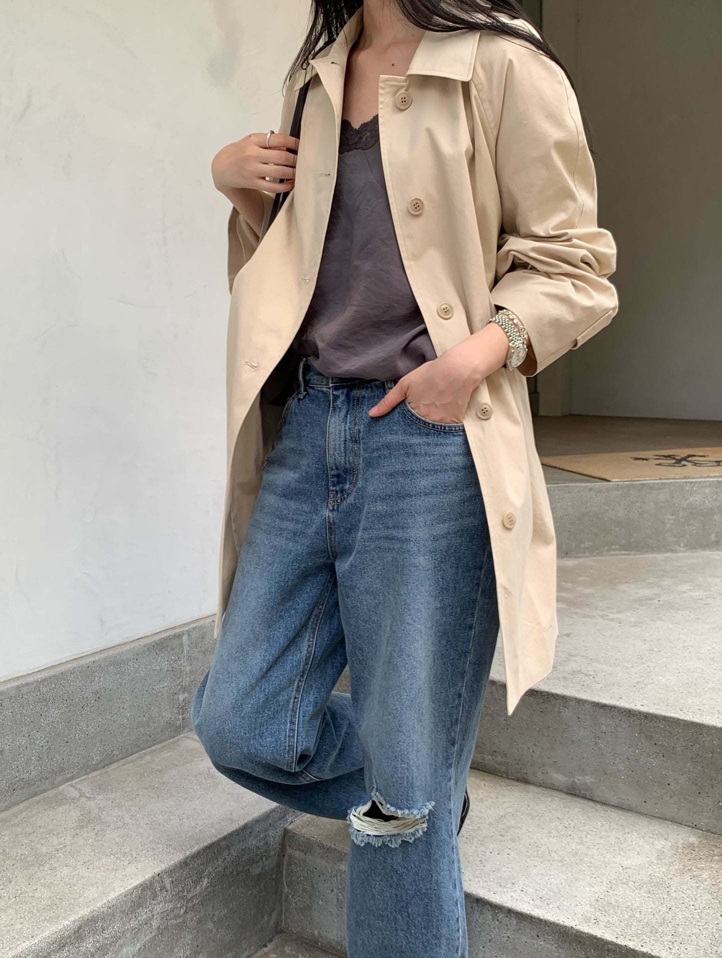 elise trench coat-2col