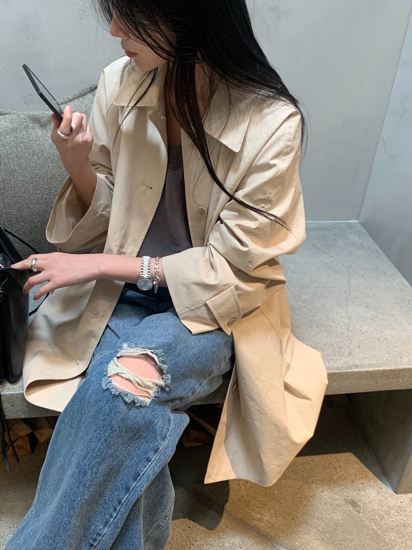 elise trench coat-2col