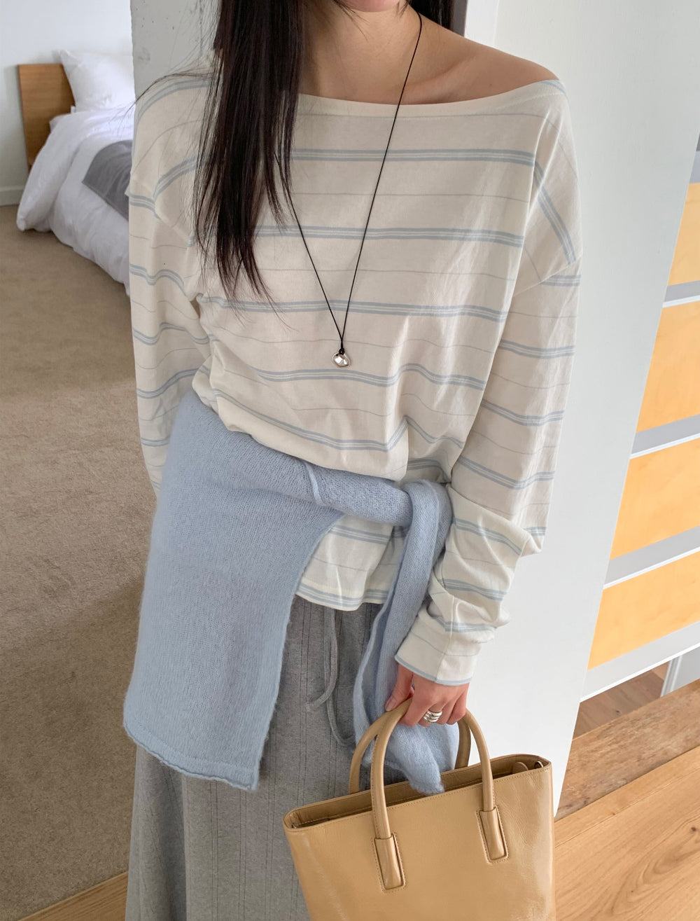 Celine off shoulder T-4col