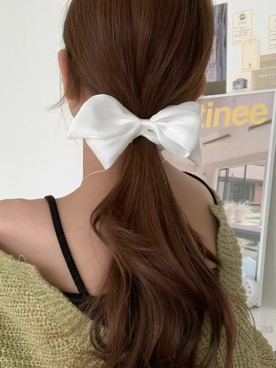 Chiffon ribbon scrunchies