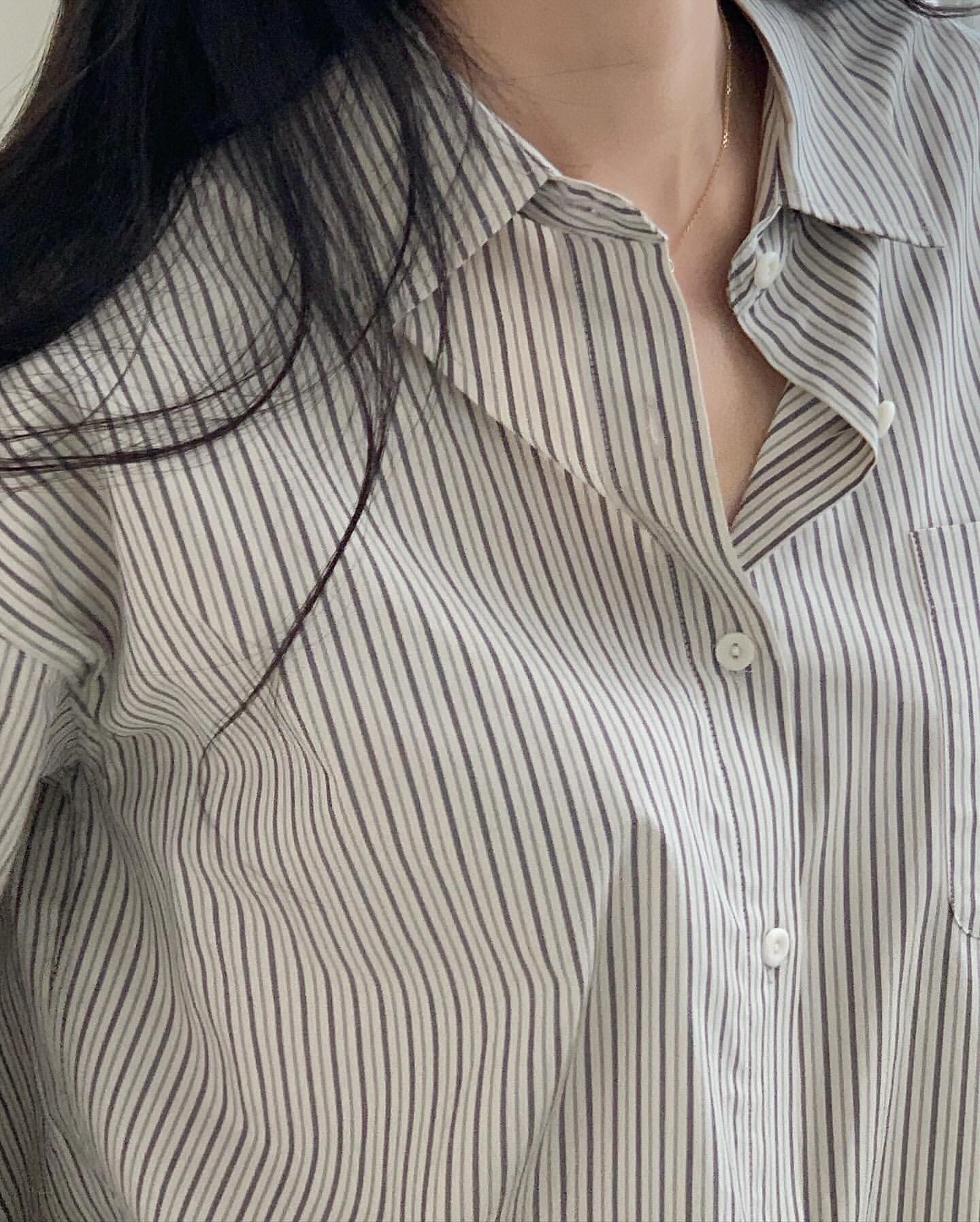 Sierra stripe shirt-2col