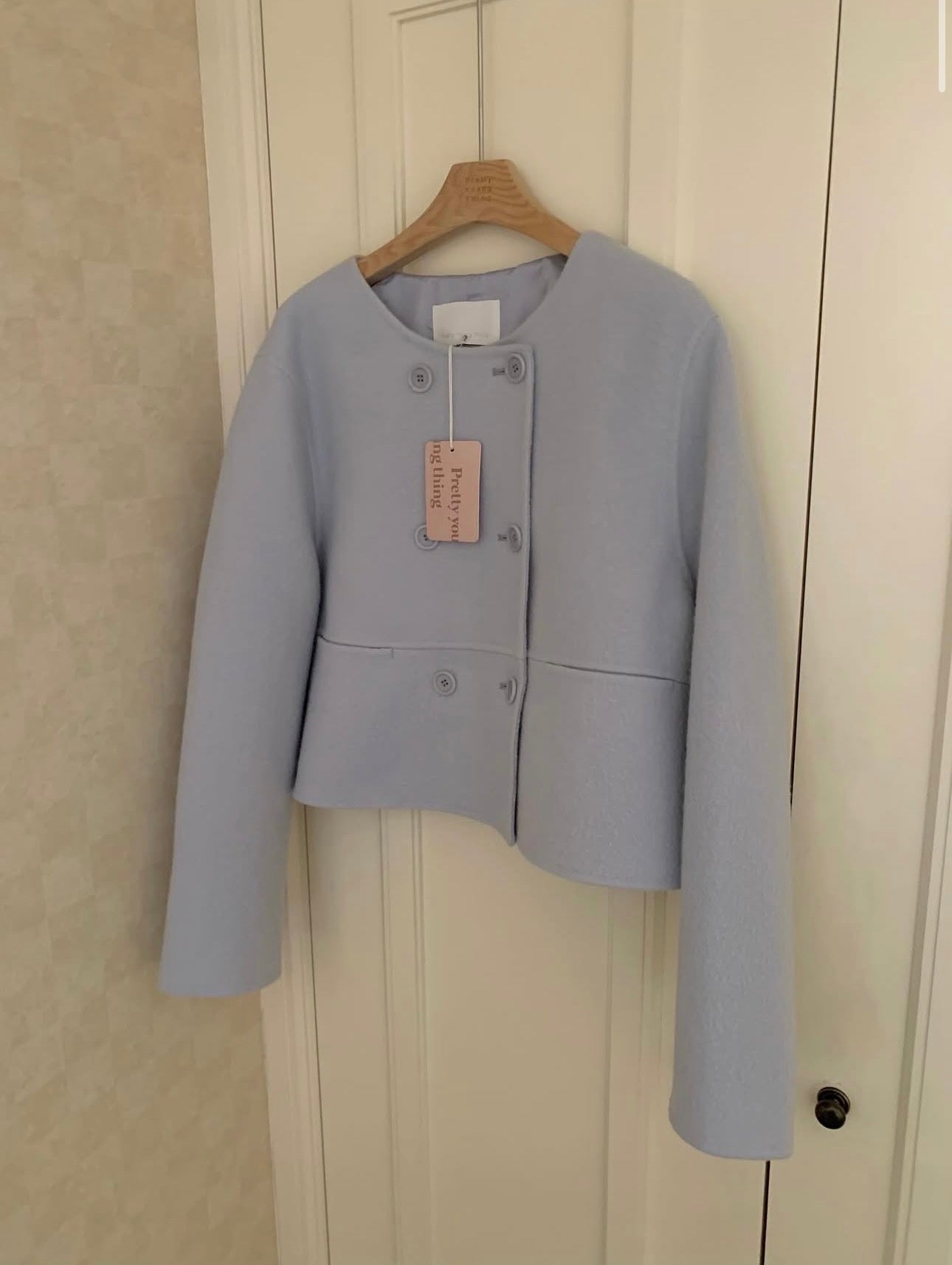 Mini short double handmade coat-3col