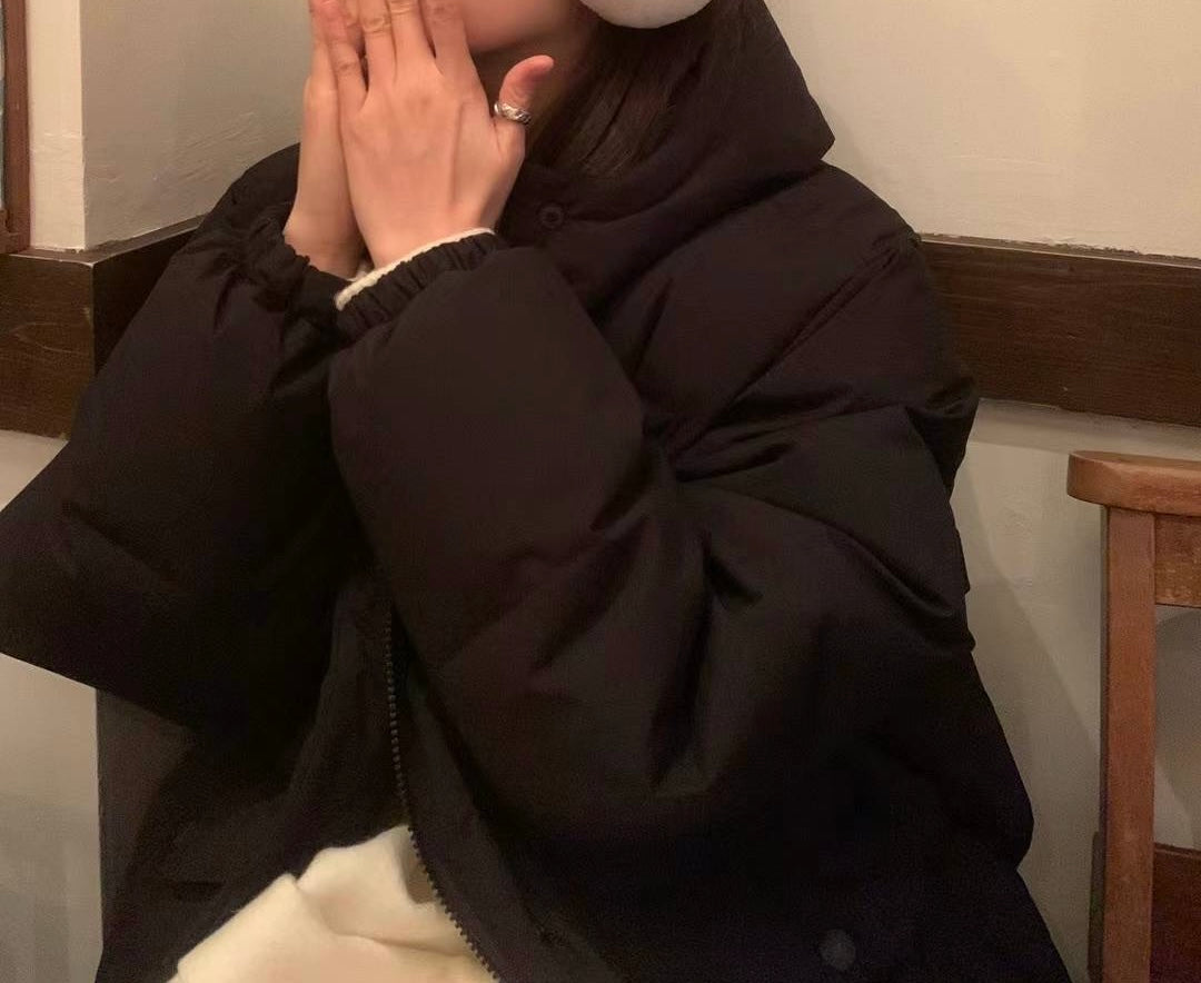 Ounce pocket hood duck down jumper-2col