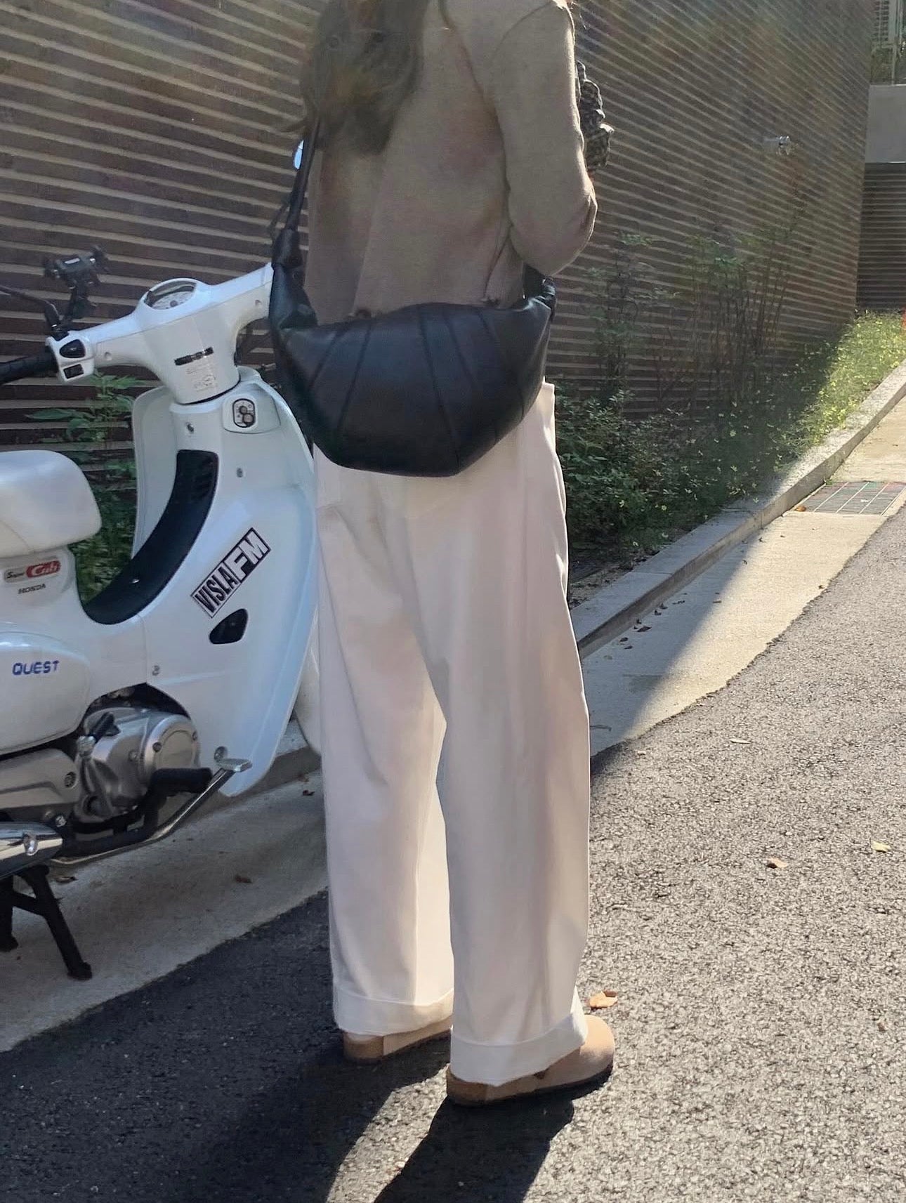 liter rill cotton banding pants-2col