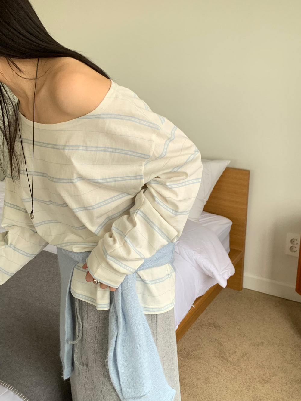 Celine off shoulder T-4col