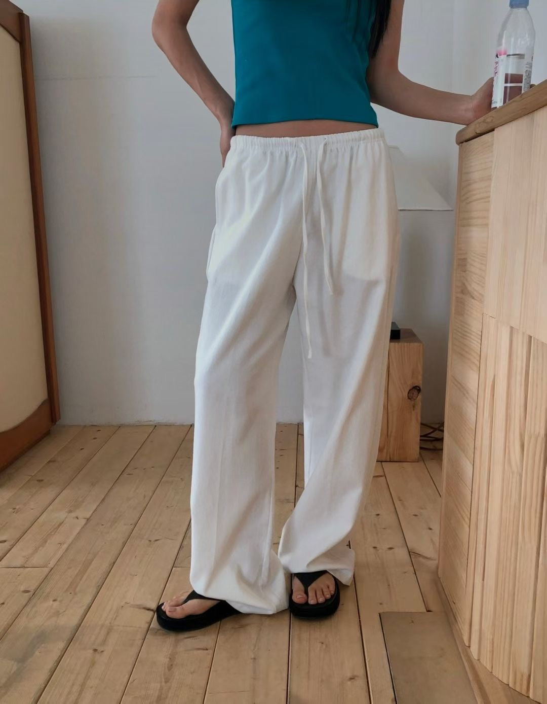 tori cotton pants-2col