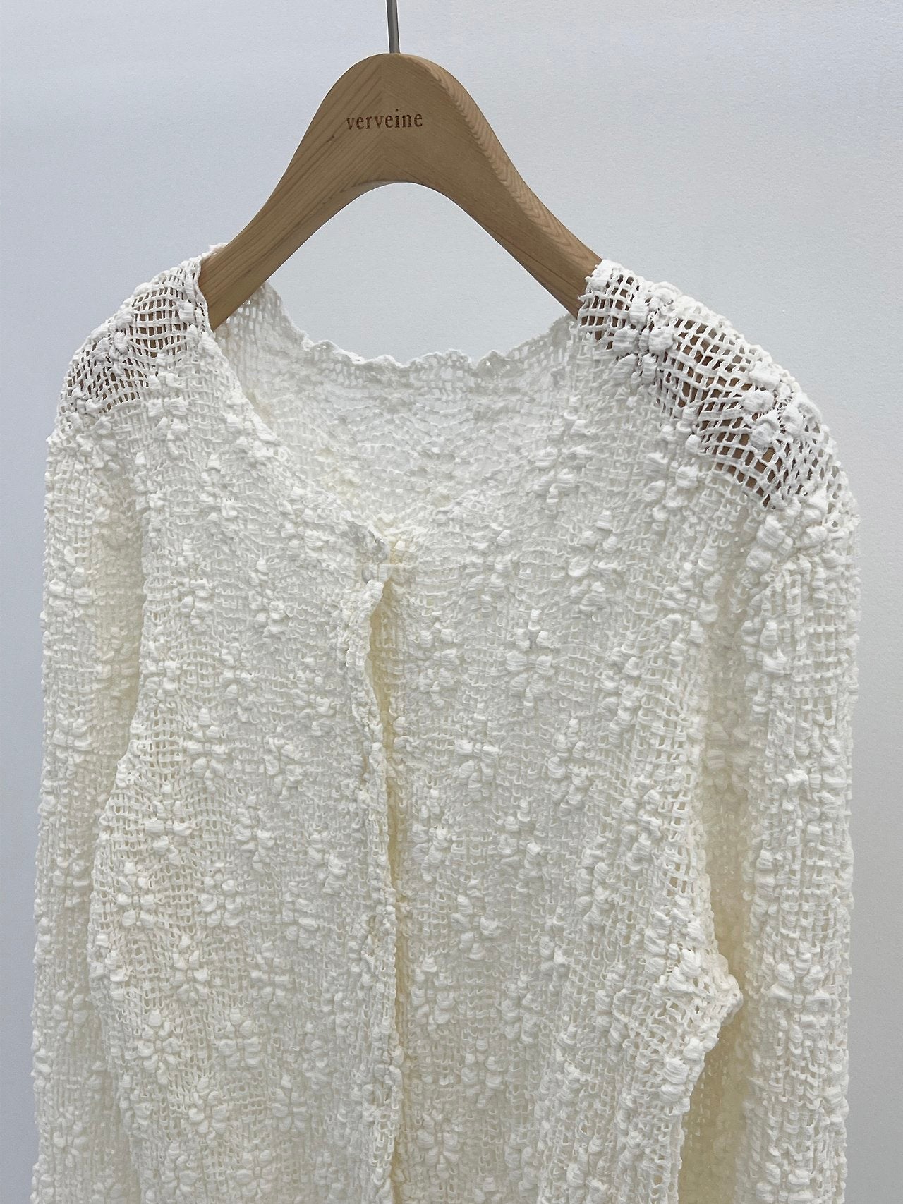 Flora textured cardigan