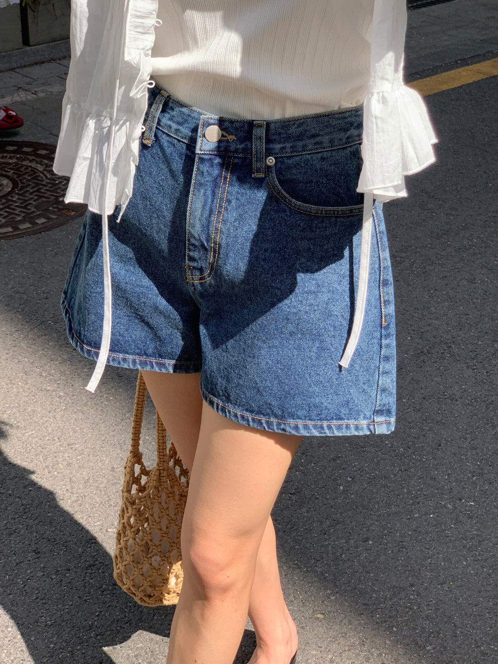 winner denim shorts-2col