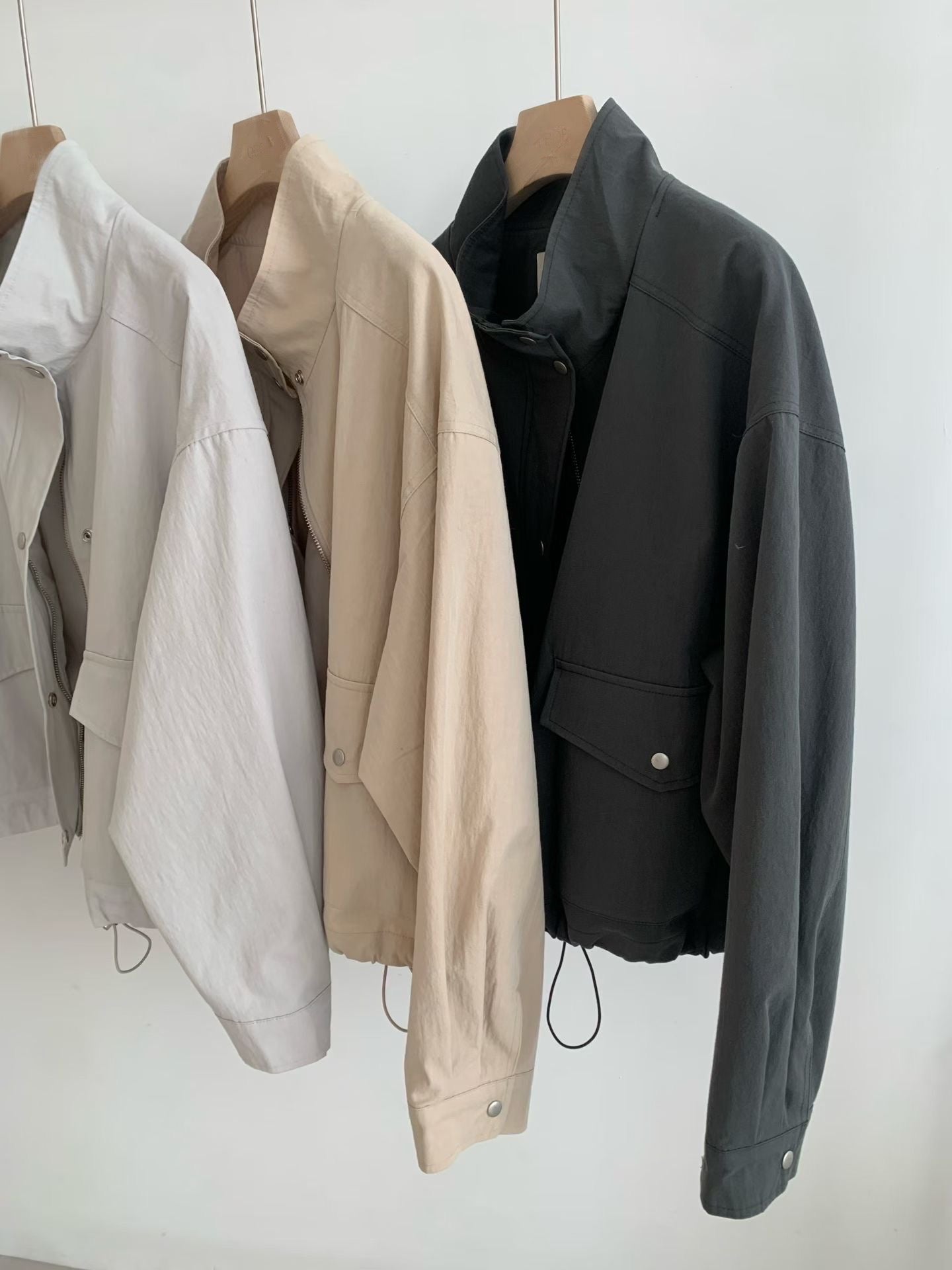 Millan short bomber jacket-3col