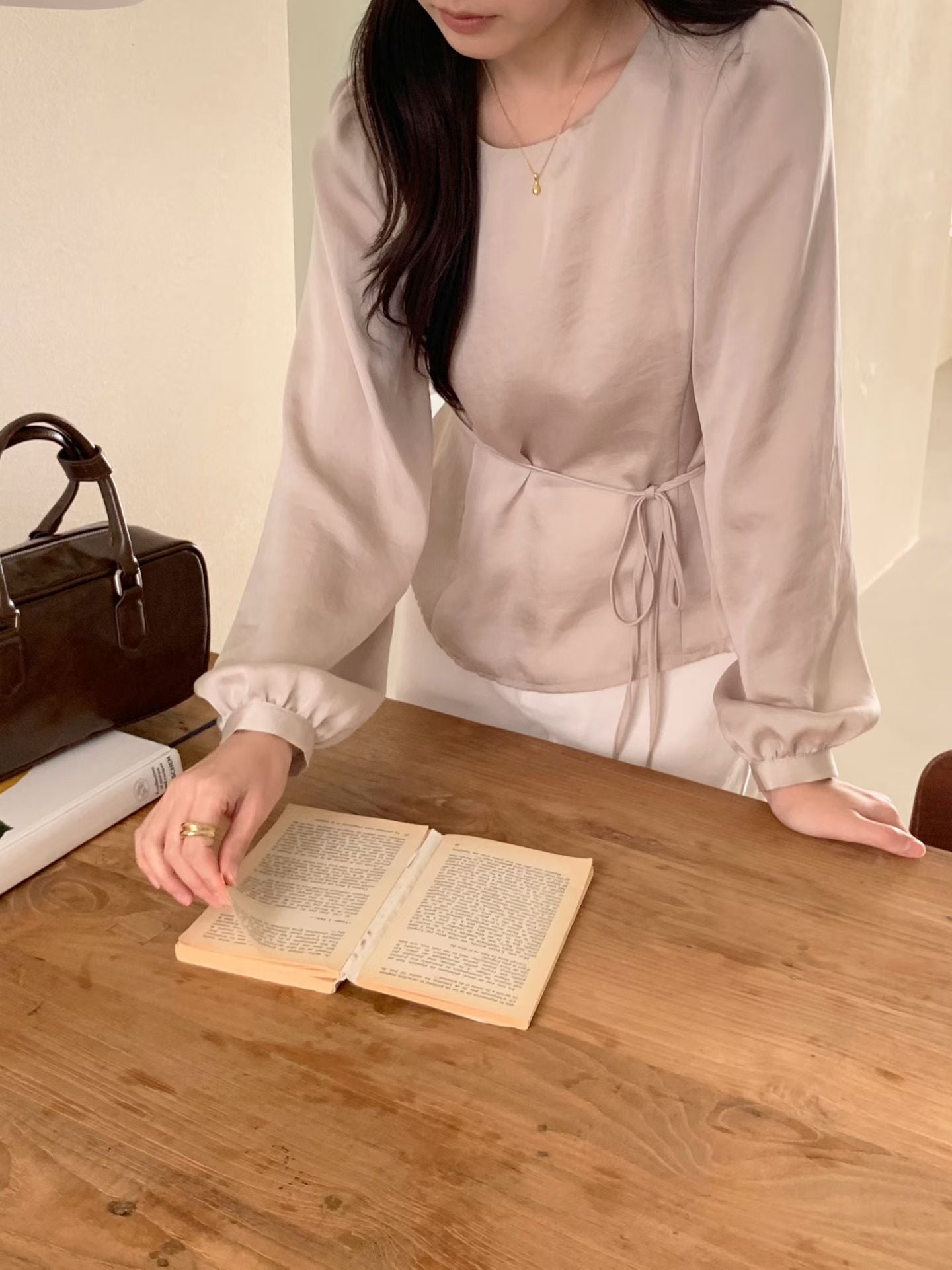 dear satin blouse-3col