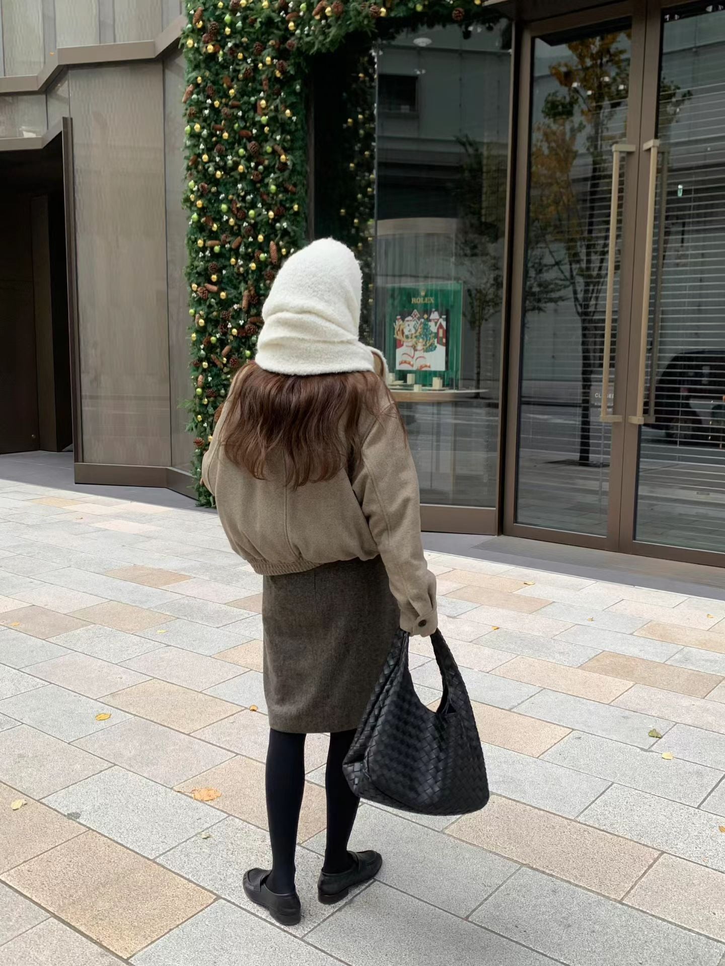 Ounce teddy wool fur Collar jacket-2col